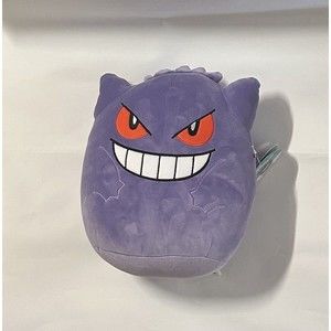 Pokemon Gengar Squishmallow Plush NEW 10” Inch Kellytoy NWT Squishmallows